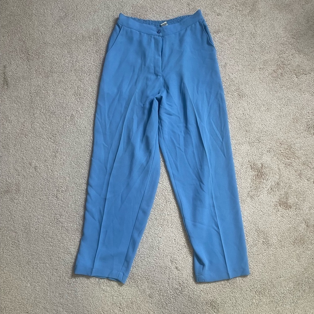 Selene Sport Blue Relaxed Trousers with Elastic Waistband